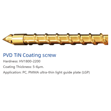 PVD TiN საფარი Screw თხელი მსუბუქი სახელმძღვანელო ფირფიტა